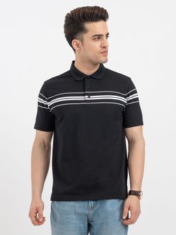 Red Tape - Black Polo T-Shirt for Men
