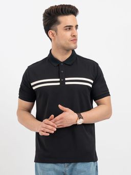 Red Tape - Black Polo T-Shirt for Men