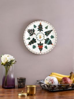 KOLOROBIA - Christmas Tree & Reindeer Decorative Wall Plates