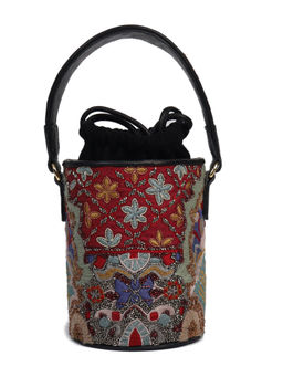 The Leather Garden - Black Razia Bucket Bag