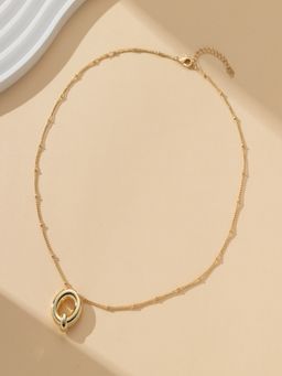 AQUASTREET - 18K Gold Plated Waterproof Antitarnish Balloon Design Initial-Q Pendant Necklace