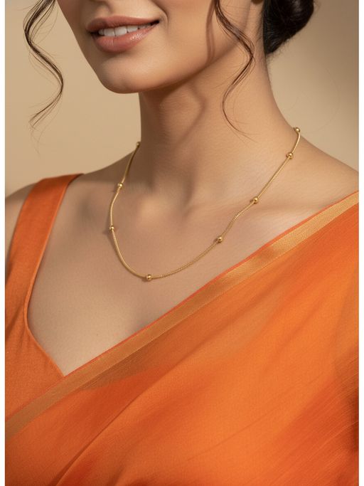 NVR Gold Plated Minimal Chain