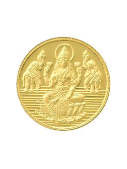 Bangalore Refinery - 2 Gram 24Kt 999 Purity Goddess Lakshmi Yellow Gold Coin