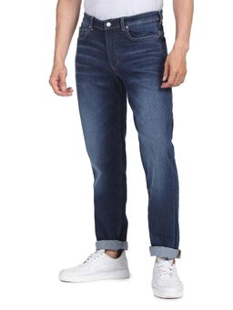 Calvin Klein - Medium Wash Regular Fit Mid Rise Jeans