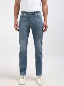 Calvin Klein - Medium Wash Slim Fit Mid Rise Jeans