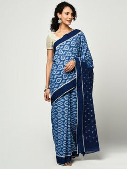 Fabindia - Cotton Ikat Weave Sari