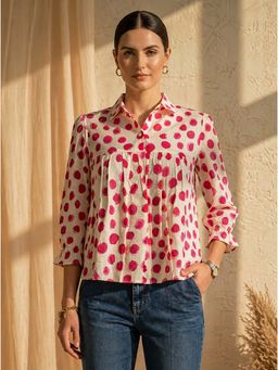 MISH - White Polka Dots Top