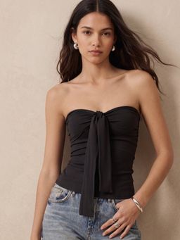 Outzidr - Black Solid Plain Top