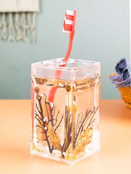 Voncasa - Tooth Brush Holder Gold