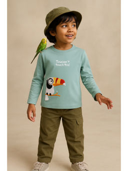 Tales & Stories - Boys Blue Cotton Full Sleeve T-shirt