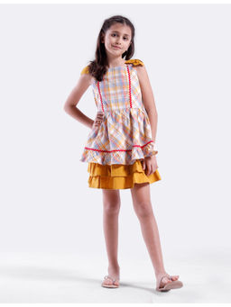 Kate & Oscar - Girls Multi-Color Checks Dress