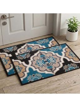 Athom Living - Premium Anti Slip Printed Doormat Multi-Color (Pack of 2)