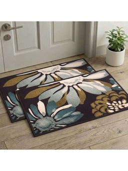 Athom Living - Premium Anti Slip Printed Doormat Multi-Color (Pack of 2)