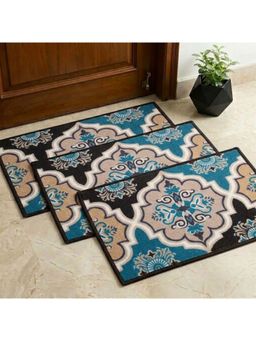 Athom Living - Premium Anti Slip Printed Doormat Multi-Color (Pack of 3)