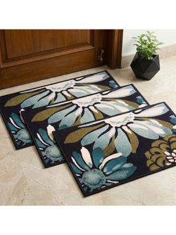 Athom Living - Premium Anti Slip Printed Doormat Multi-Color (Pack of 3)