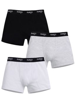 Nuego - Boys Solid Pure Cotton Trunks (Pack Of 3)