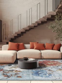 D'Decor Rugs - Orbit20524 Multi-Color Home Premium Carpet For Hall - Solace