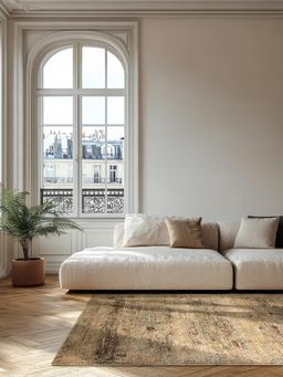 D'Decor Rugs - Velora23019 Beige Home Premium Carpet For Hall - Solace