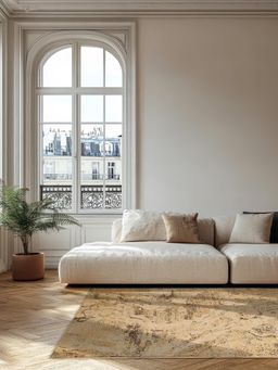 D'Decor Rugs - Velora23019 Beige Home Premium Carpet For Hall - Solace