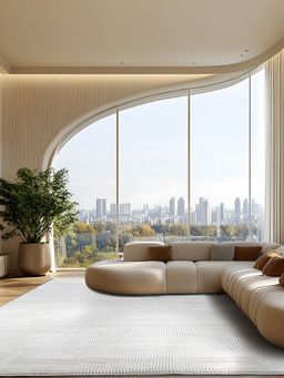 D'Decor Rugs - Olbia5229C00 Off White Home Premium Carpet For Hall - Solace