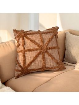 LUSHLYF - Rustic Crisscross Tufted Cushion Cover Handcrafted Bold Tufted Design