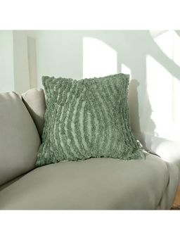 LUSHLYF - Sage Textures Tufted Cushion Cover Handcrafted Elegant Tufted Design