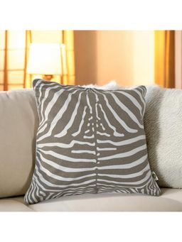 LUSHLYF - Zebra Stripes Tufted Cushion Cover Handcrafted Tufted Design