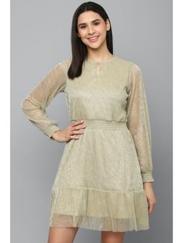 Allen Solly - Women Olive Textured Party Dress