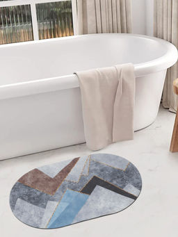 HOSTA HOMES - 11D Printed Antiskid Door Bath Mats Multicolor