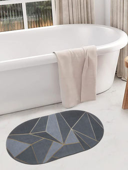 HOSTA HOMES - 11D Printed Antiskid Door Bath Mats Multicolor