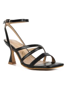 London Rag - Black Kitten Heel Sandals
