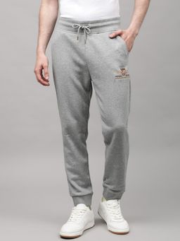 GANT - Men Grey Solid Regular Jogger