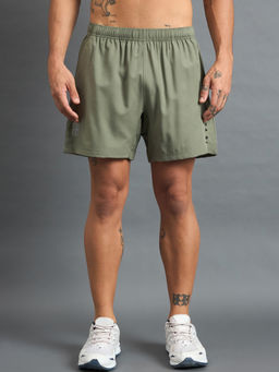 Dida - Men Green Outdoor Mid Rise Regular Fit Dri-Fit Sports Shorts