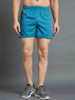 Dida - Men Blue Outdoor Mid Rise Regular Fit Dri-Fit Sports Shorts