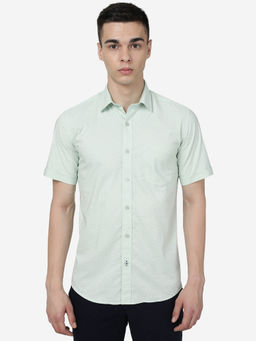 JadeBlue - Men Meadow Mist Cotton Slim Fit Printed Casual Shirt