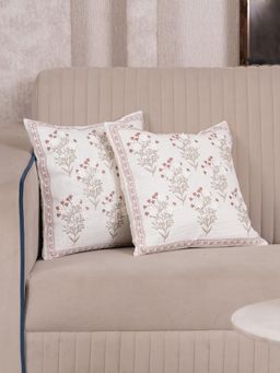 HOME 360 - Multi-Color Polycotton Floral Cushion Cover (Pack of 2)