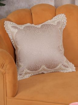 HOME 360 - Pink Polycotton Abstract Cushion Cover