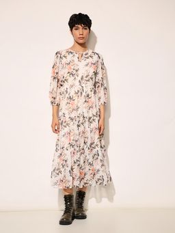ONLY - Multi-Color Floral Printed Midi Dress