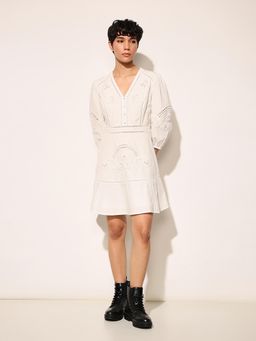 ONLY - White Schiffli Dress