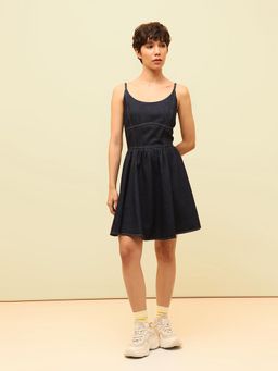 ONLY - Navy Blue Mini Denim Dress