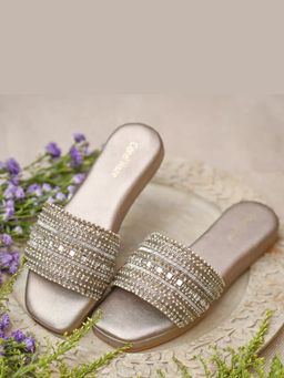 Coral Haze - Aurelia Silver Sandals