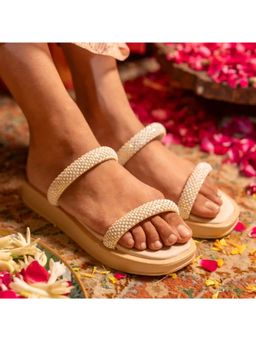 Coral Haze - Crysta In Ivory Sliders
