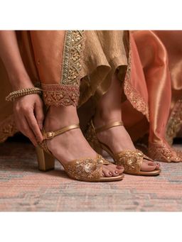 Coral Haze - Everly Gold Heels