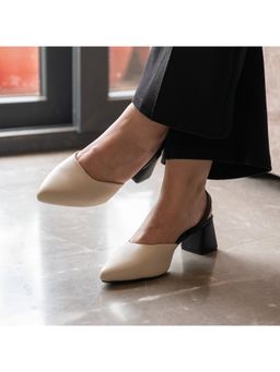 Coral Haze - Sandra Beige Heels