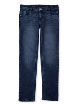 Gini & Jony - Girls Navy Blue Denim Embellished Jeans