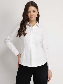 FableStreet - Cotton Oxford Shirt - White