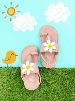The Madras Trunk - Daisy Pink Slip On Sandals