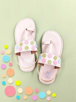 The Madras Trunk - Polkapop Pink Slip On Sandals