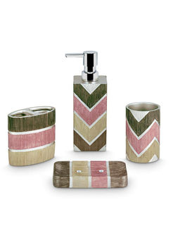 Freelance - Soho Plus Polyresin 4 Pcs Bathroom Set-Dispenser Holder Tumbler & Soap Dish