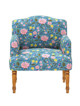 Chumbak - Nawaab Arm Chair - Spring Bloom Teal